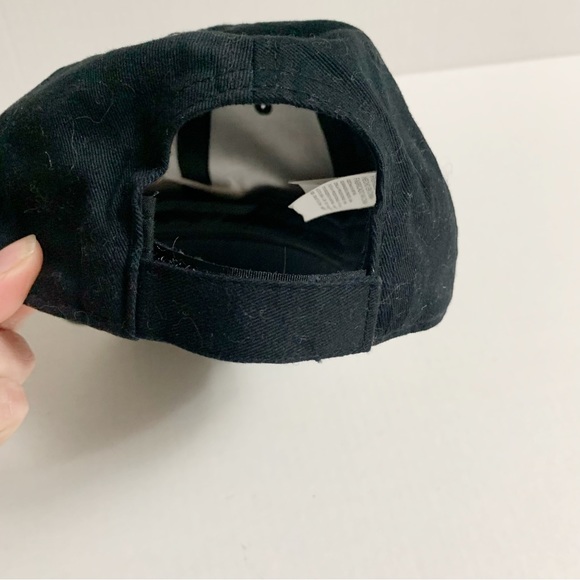 5/$25 NIKE swoosh KIDS black COTTON BASEBALL CAP HAT ADJUSTABLE 4-7 - Picture 4 of 6